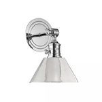 Product Image 1 for Garden City 1 Light Wall Sconce - Polished Nickel from Hudson Valley