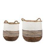 Product Image 1 for Abacos Banana Leaf Baskets (Set Of Two) from BIDKHome