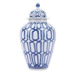 Product Image 3 for Blue & White Crossing Diamond Heaven Jar from Legend of Asia