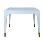 Product Image 6 for Square Tapered Leg Two Drawer Game Table With Antique Brass Foot Caps from Worlds Away