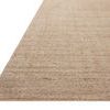 Low angle close-up showing rug’s thin textured lines and flat weave edge detail