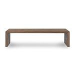 Front view of Henry Coffee Table highlighting flat surface and integrated curved legs