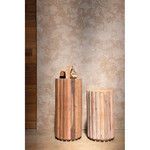 Product Image 1 for Reeded Reclaimed Wood Pedestal Table from Creative Co-Op
