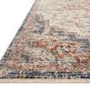Close-up side angle showing textured pile and detailed border with beige fringe