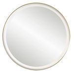 Product Image 11 for Crofton Lighted Brass Round Mirror from Uttermost