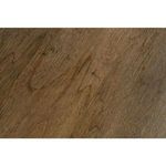 Macro view of natural brown wood surface with grain lines and knots