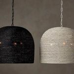 Product Image 8 for Piero Medium Black Woven Pendant from Currey & Company