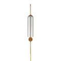 Severn Wall Sconce shown from a slightly elevated angle highlighting the cylindrical glass and cord length