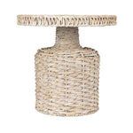 Product Image 6 for White Seagrass Pedestal Drum Table from Creative Co-Op