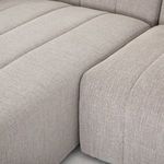Close-up view of channeling detail on Langham sectional seat cushions