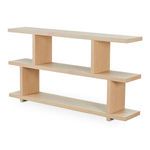 Miri Small Shelf angled to show side profile with vertical panels aligned differently