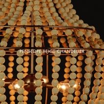 Product Image 7 for Penelope Beige Chandelier from Currey & Company