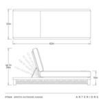 Product Image 11 for Emoto Outdoor Chaise from Arteriors