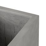 Top corner of planter showing smooth rim and inner surface detail
