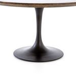 Another top-down view of brown oak tabletop showing rich color and natural patterns