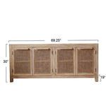 Product Image 3 for Savannah Cane & Mango Wood Sideboard from Creative Co-Op