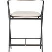 Front view highlighting the footrest and symmetry of the Gianni Counter Stool's frame