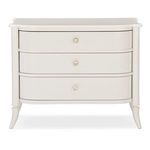 Product Image 2 for White Wood Modern Oyster Diver Nightstand from Caracole