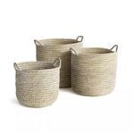 Product Image 1 for Rivergrass Rd Baskets W/Hndles St/3 from Napa Home And Garden