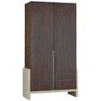 Shasta Wardrobe showing angled view highlighting depth and side wood grain texture
