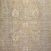 Rosemarie rug close-up emphasizing distressed vintage effect with base yarn exposed