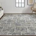 Product Image 3 for Elias Textured Gray / Ivory Area Rug - 3'6" x 5'6" from Feizy Rugs