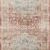 Heidi rug runner variation with similar vintage medallion design and terracotta aqua color palette