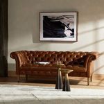 Product Image 3 for Briscoe Brown Tufted Leather Chesterfield Sofa from Four Hands
