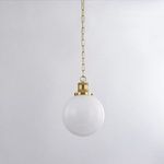 Product Image 2 for Beverly Large Gold Frosted Glass Sphere Pendant Light from Mitzi