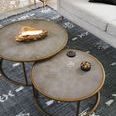 Product Image 25 for Shagreen Antique Brass Round Nesting Coffee Table from Four Hands
