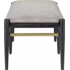 Product Image 3 for Visby Smoke Black Bench from Currey & Company