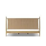 Rear view of Richard Bed highlighting woven paper cord wrapping on backside of headboard panel