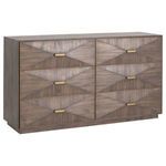 Product Image 1 for Wynn 6-Drawer Acacia Double Dark Wood Dresser from Essentials for Living
