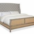 Product Image 3 for Boheme Oak & Burlap Queen Bon Vivant Bed from Hooker Furniture