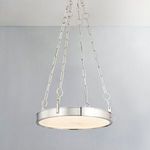 Product Image 5 for Kirby 1-Light Small Chandelier - Polished Nickel from Hudson Valley