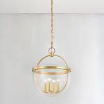 Product Image 5 for Malloy 4-Light Lantern - Vintage Gold Leaf from Hudson Valley
