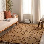 Product Image 3 for Touareg Global Geometric Tan / Dark Brown Rug - 2'6" x 8' from Surya