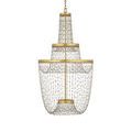 Mademoiselle Chandelier hanging in classic styled room with natural light from large window