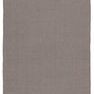 Handwoven solid gray indoor outdoor rug with chunky, heavy polyester weave in dark charcoal hue