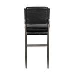 Product Image 5 for Wooster Ebony Black Leather Stool from Noir