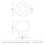 Product Image 8 for Lorenzo Concrete Outdoor Planter from Arteriors