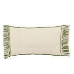 Perdita Geometric Green/ Ivory Indoor/ Outdoor Lumbar Pillow image 2
