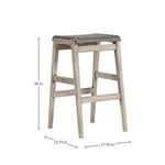 Product Image 6 for Coast Teak 30" Backless Bar Stool from Summer Classics