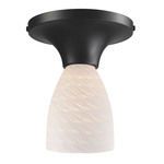 Product Image 1 for Celina 1 Light Semi Flush In Dark Rust And White Swirl Glass  from Elk Lighting