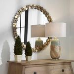 Product Image 1 for Dinar Round Aged Gold Mirror from Uttermost