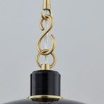 Product Image 5 for Camille Large Glossy Black Dome Pendant Light from Mitzi