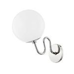 Product Image 1 for Havana Polished Nickel Glass Globe Wall Sconce from Mitzi