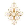 Storrs Chandelier angled slightly from above highlighting symmetrical design