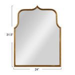 Product Image 3 for Ashford Arched Metal Mirror from Creative Co-Op