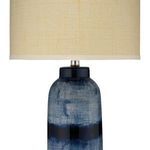 Product Image 8 for Large Batik Table Lamp Digo  Medium Drum Shade Raffia from Jamie Young